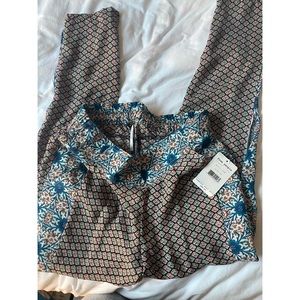 Free People printed pants size XS